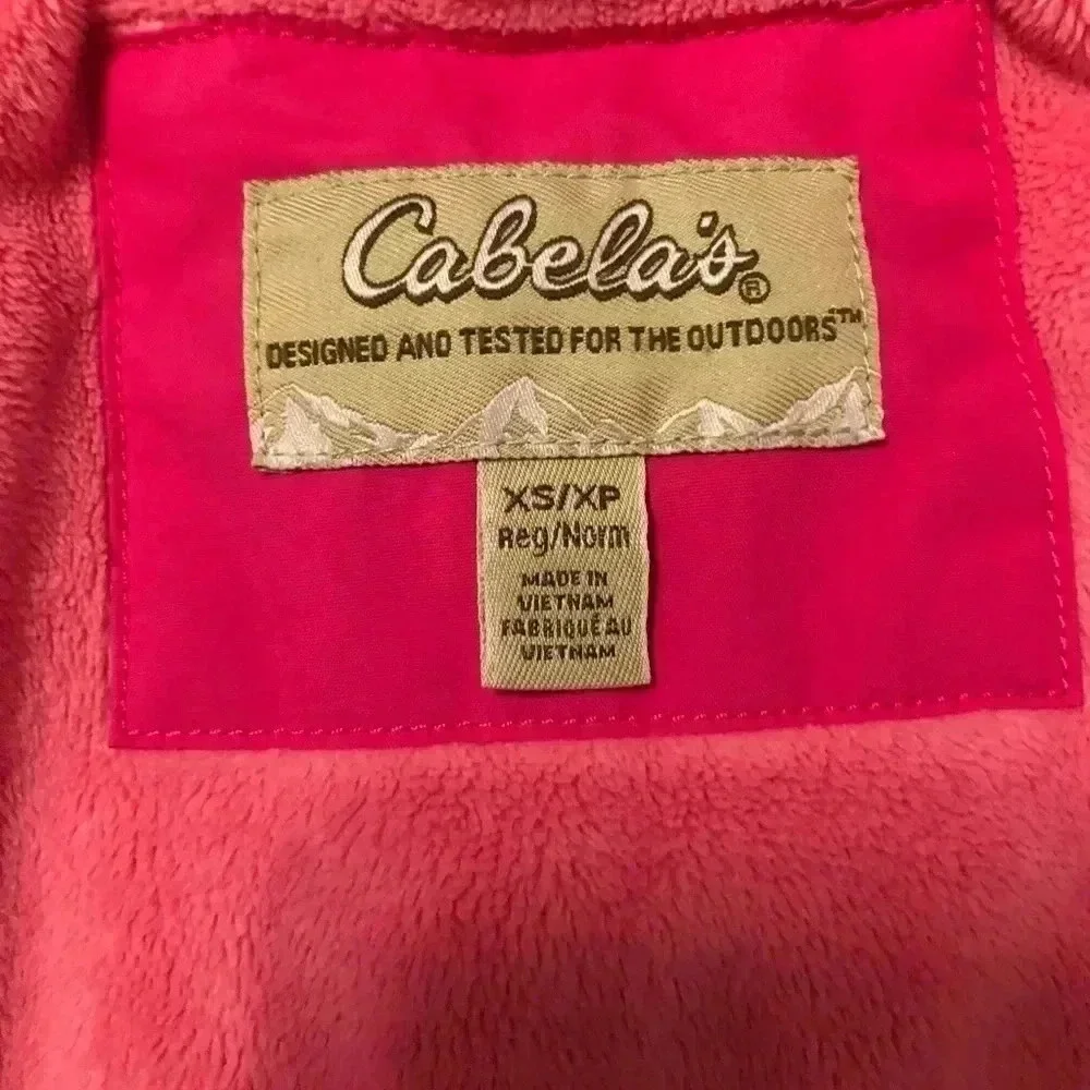 Cabelas Girls Heavy Winter Coat Size XS Measurements in pics. EUC